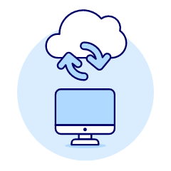 Cloud Sync 2 Illustration from UX Duotone Set