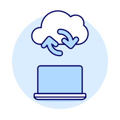 Cloud Sync 8 Illustration from UX Duotone Set