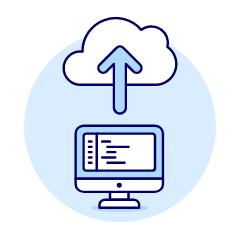 Cloud Upload 5 Illustration from UX Duotone Set