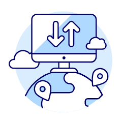 Global Data Transfer Illustration from UX Duotone Set