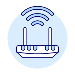 Wifi Router Illustration from UX Duotone Set