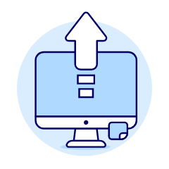 Upload 1 Illustration from UX Duotone Set