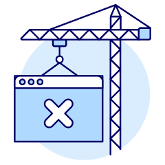 Web Buildiing Error Illustration from UX Duotone Set