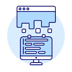 App Coding Illustration from UX Duotone Set