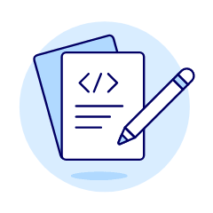 Coding Paper Illustration from UX Duotone Set