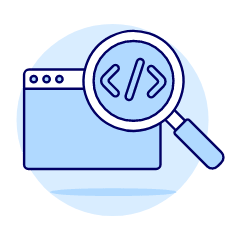 Coding Search Illustration from UX Duotone Set