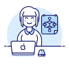 Developer Flowchart 2 Illustration from UX Duotone Set