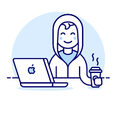 Hacker Chillout 1 Illustration from UX Duotone Set