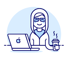 Hacker Chillout 4 Illustration from UX Duotone Set