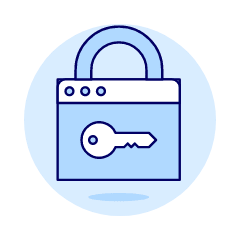 Locked App Illustration from UX Duotone Set