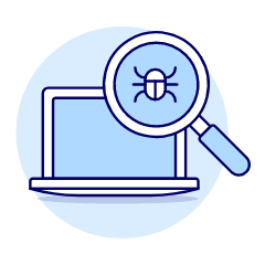 Laptop Bugs Illustration from UX Duotone Set