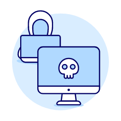 Hacked Pc Illustration from UX Duotone Set