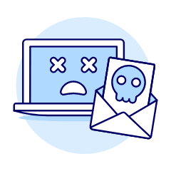 Malware Attaked Illustration from UX Duotone Set