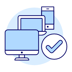 Responsive Checked Illustration from UX Duotone Set