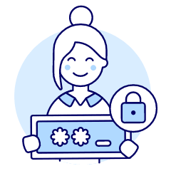 Password Lock 4 Illustration from UX Duotone Set