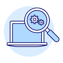 Laptop Setting Illustration from UX Duotone Set