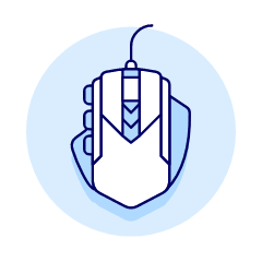 Gaming Mouse Illustration from UX Duotone Set