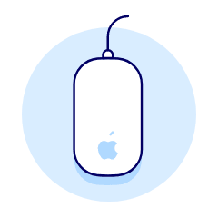 Mouse Illustration from UX Duotone Set