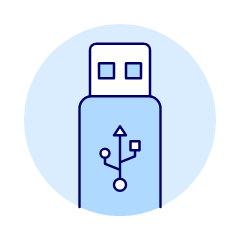 Flash Drive Illustration from UX Duotone Set