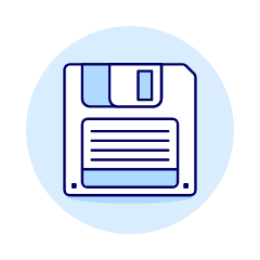 Floppy Disk 2 Illustration from UX Duotone Set