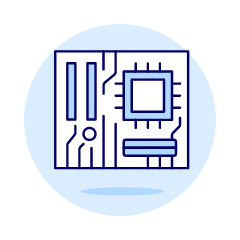 Cpu Chipset Illustration from UX Duotone Set