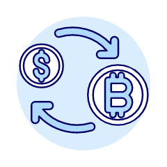 Crypto Exchange Illustration from UX Duotone Set