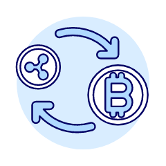 Crypto Exchange Illustration from UX Duotone Set