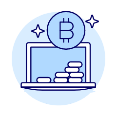 Crypto Laptop Illustration from UX Duotone Set