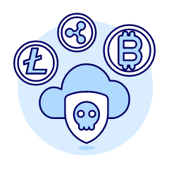 Crypto Skull Illustration from UX Duotone Set