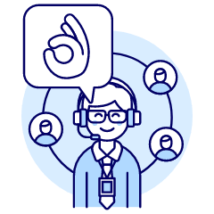 Customer Service Rating 1 4 Illustration from UX Duotone Set