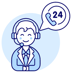 Customer Service Time 1 1 Illustration from UX Duotone Set