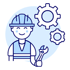 Engineer 1 Illustration from UX Duotone Set