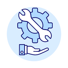 Tech Support Hand 1 Illustration from UX Duotone Set