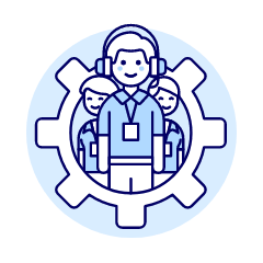 Tech Support Team 1 Illustration from UX Duotone Set