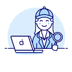 Detective 1 2 Illustration from UX Duotone Set