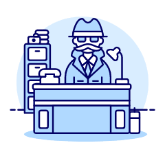 Detective Office 1 Illustration from UX Duotone Set