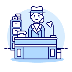 Detective Office 2 Illustration from UX Duotone Set