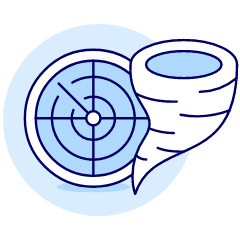 Tornado Track Illustration from UX Duotone Set