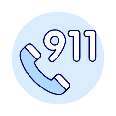 911 Call Illustration from UX Duotone Set