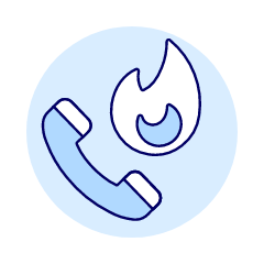 Fire Call Illustration from UX Duotone Set