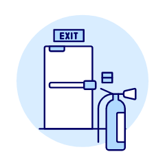 Fire Exit Illustration from UX Duotone Set
