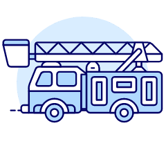 Fire Truck Illustration from UX Duotone Set