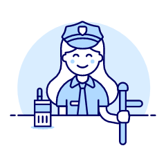 Police Officer 4 Illustration from UX Duotone Set