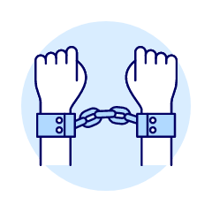 Handcuff Arrested 1 Illustration from UX Duotone Set