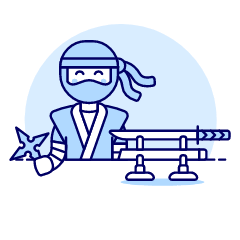 Ninja 1 Illustration from UX Duotone Set