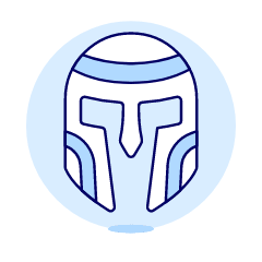Gladiator Helmet Illustration from UX Duotone Set