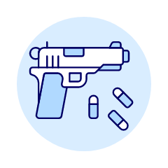 Handgun Illustration from UX Duotone Set
