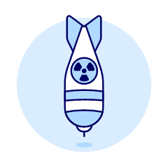 Nuclear Bomb 1 Illustration from UX Duotone Set