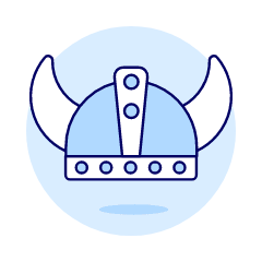 Viking Helmet Illustration from UX Duotone Set