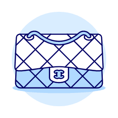 Black Chnel Purse Illustration from UX Duotone Set